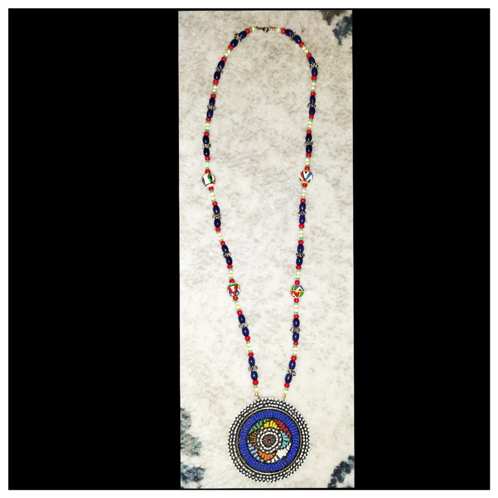 Beaded Masai Necklace View 2